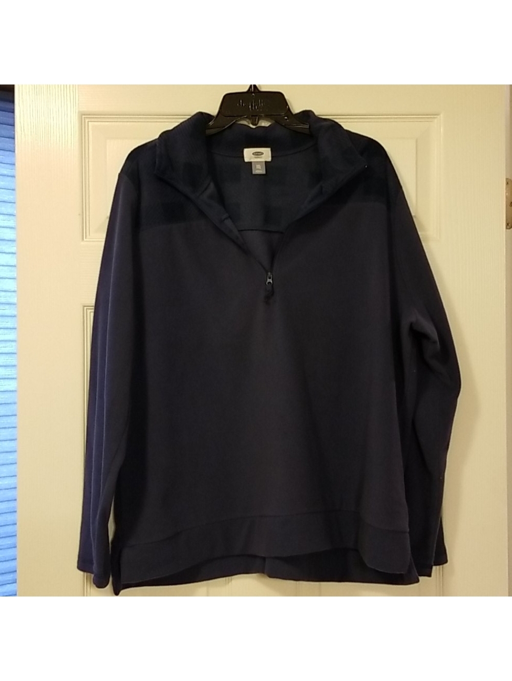 Old Navy Men's Blue Zip V Neck Fleece Pullover XXL